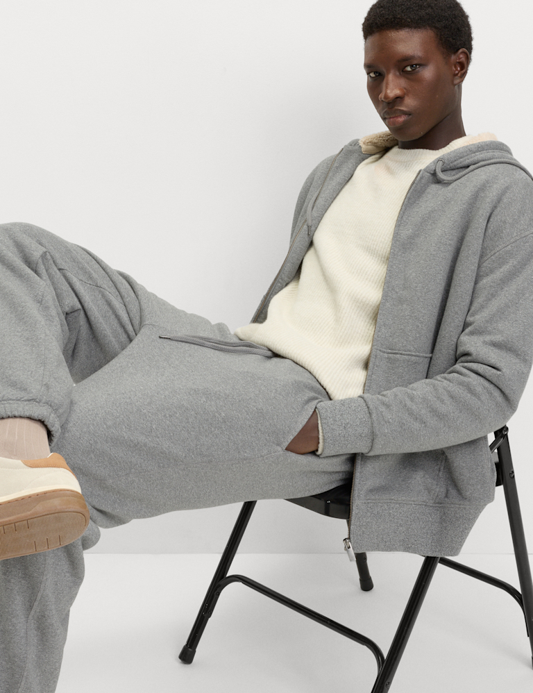 Cotton Rich Fleece Lined Hoodie