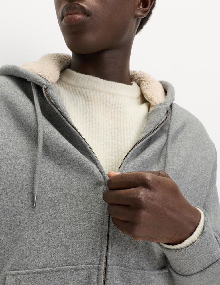 Cotton Rich Fleece Lined Hoodie