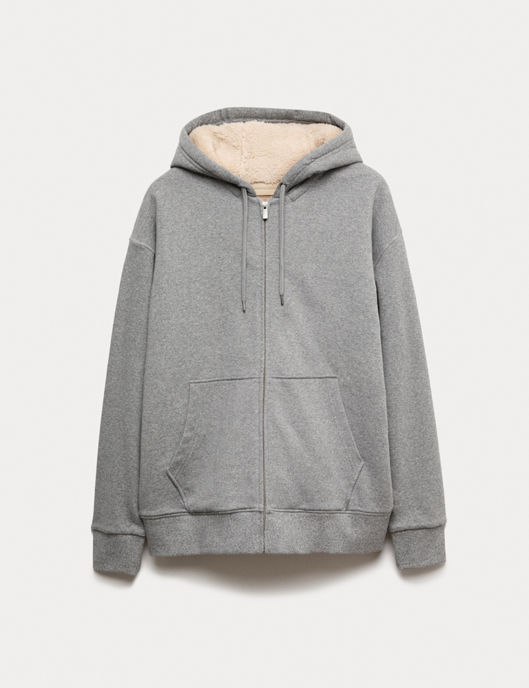 Cotton Rich Fleece Lined Hoodie
