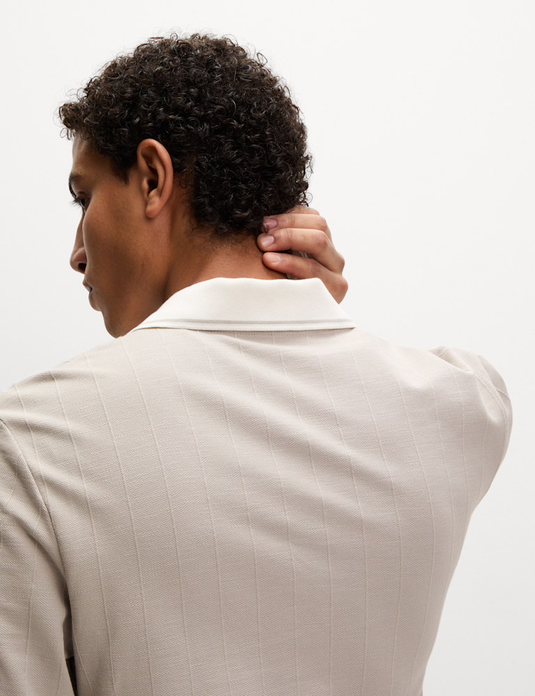 Cotton Rich Textured Polo Shirt