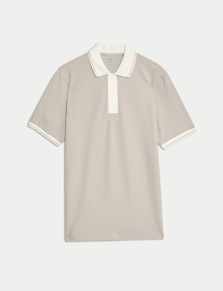 Cotton Rich Textured Polo Shirt