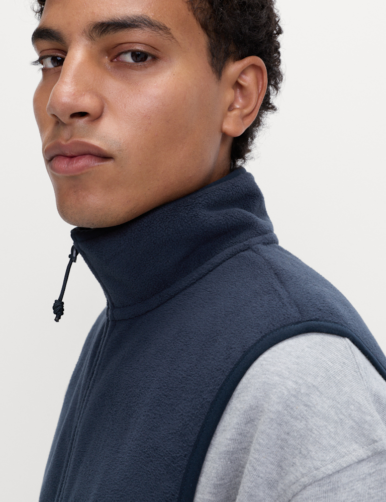 Micro Fleece Funnel Neck Gilet