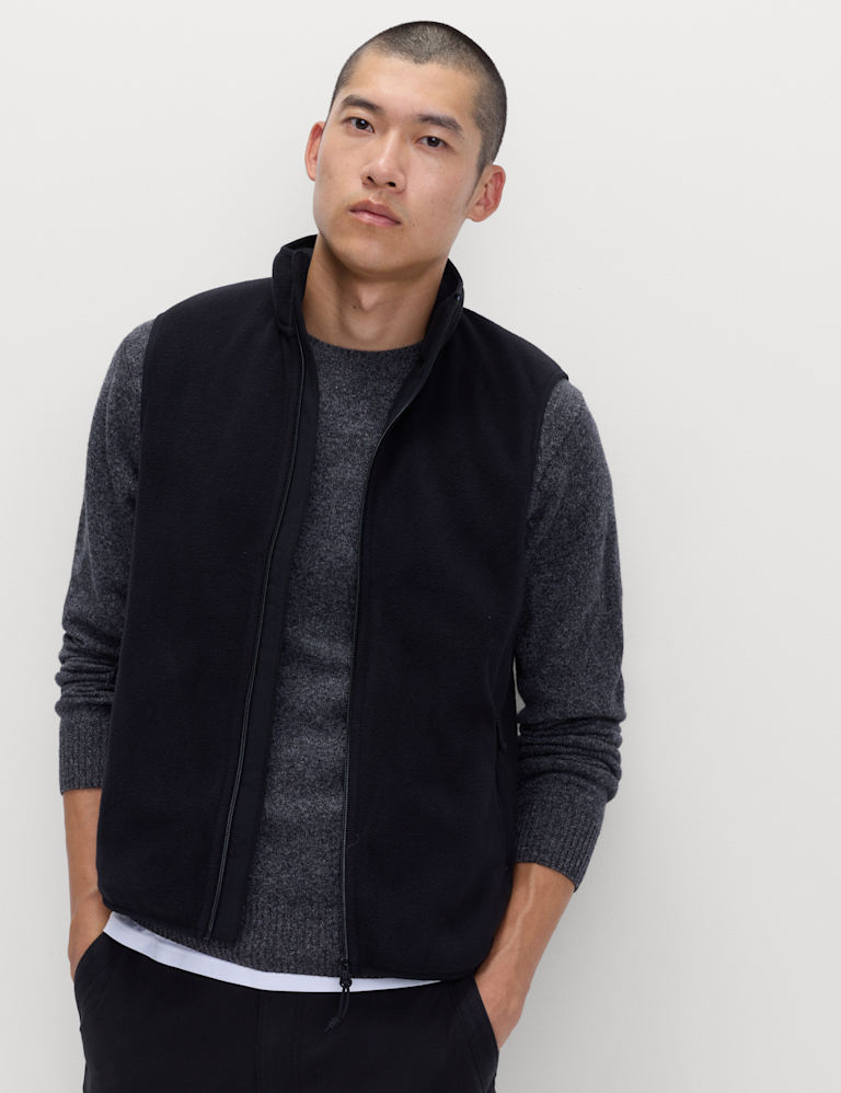 Micro Fleece Funnel Neck Gilet