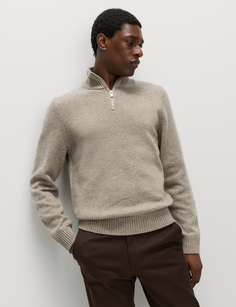 Lambswool Blend Half Zip Jumper Lambswool Blend Half Zip Jumper