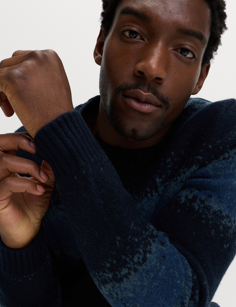 Supersoft Ombre Crew Neck Jumper with Wool Supersoft Ombre Crew Neck Jumper with Wool