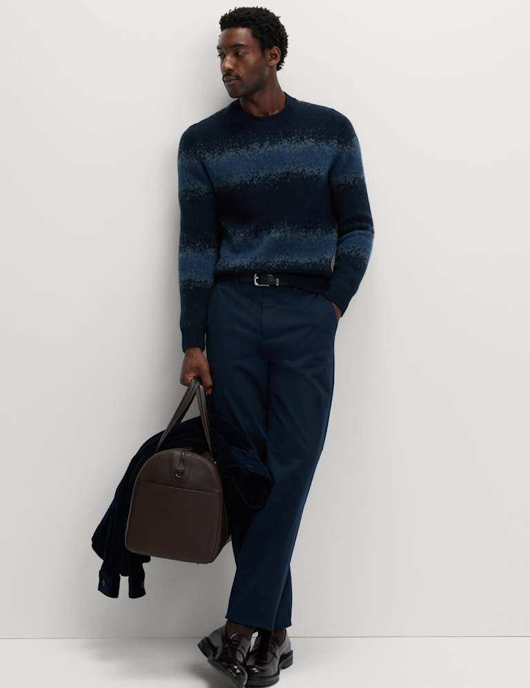 Supersoft Ombre Crew Neck Jumper with Wool