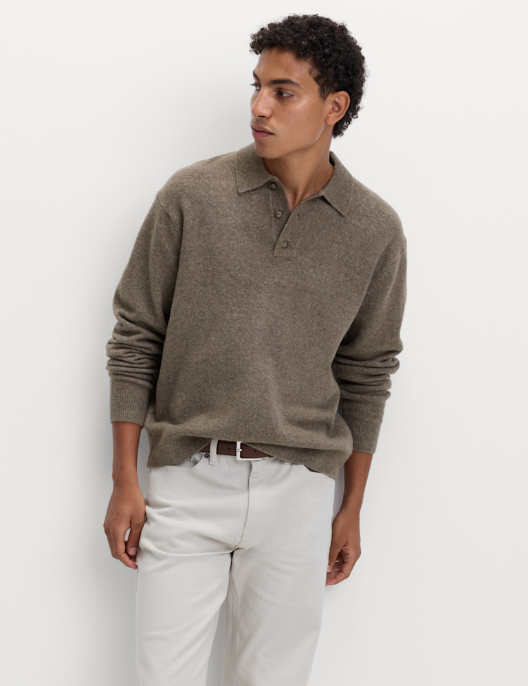 Supersoft Polo Neck Jumper with Wool