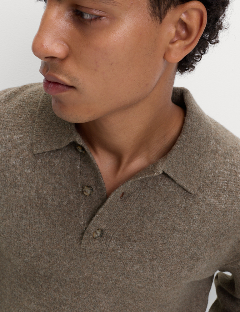 Supersoft Polo Neck Jumper with Wool