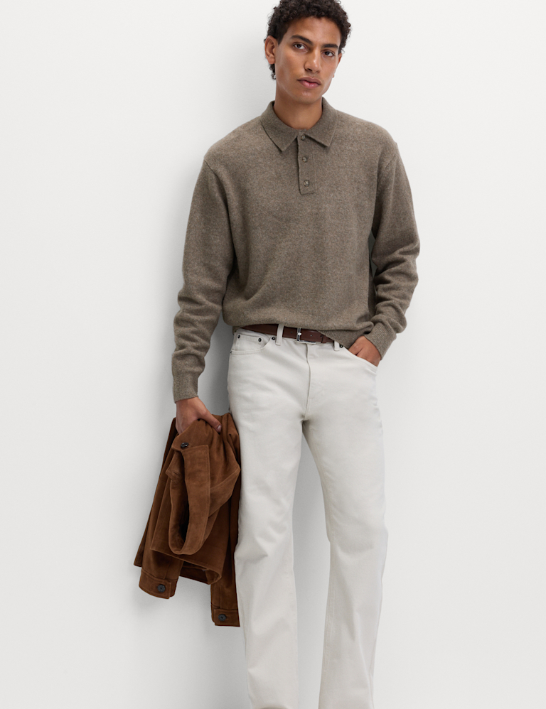 Supersoft Polo Neck Jumper with Wool