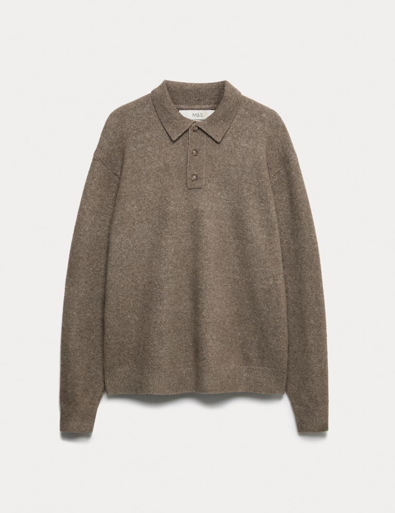 Supersoft Polo Neck Jumper with Wool