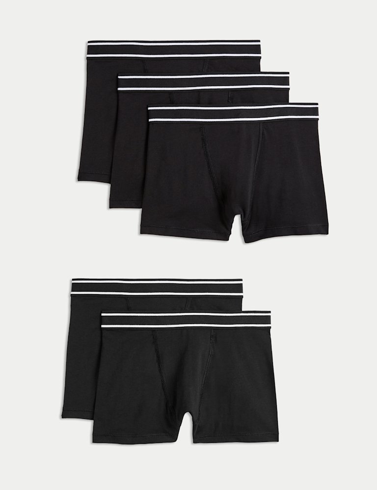 5pk Cotton with Stretch Trunks (5-16 Yrs)