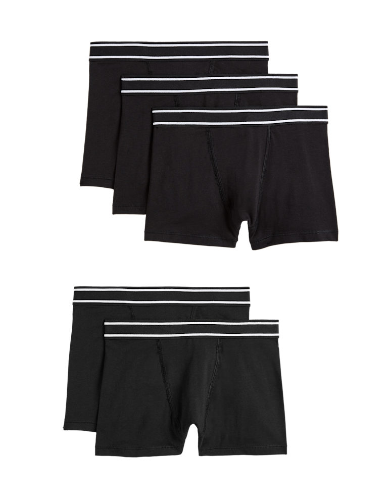 5pk Cotton with Stretch Trunks (5-16 Yrs)