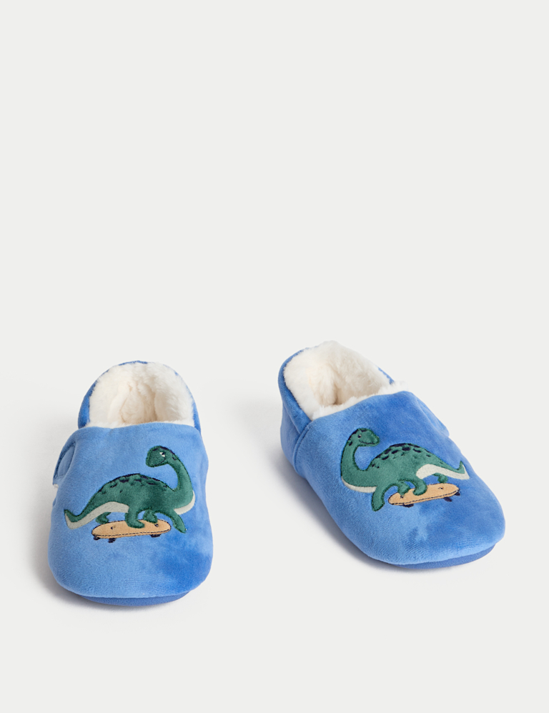 Dinosaur Riptape Slippers (4 Small – 13 Small)