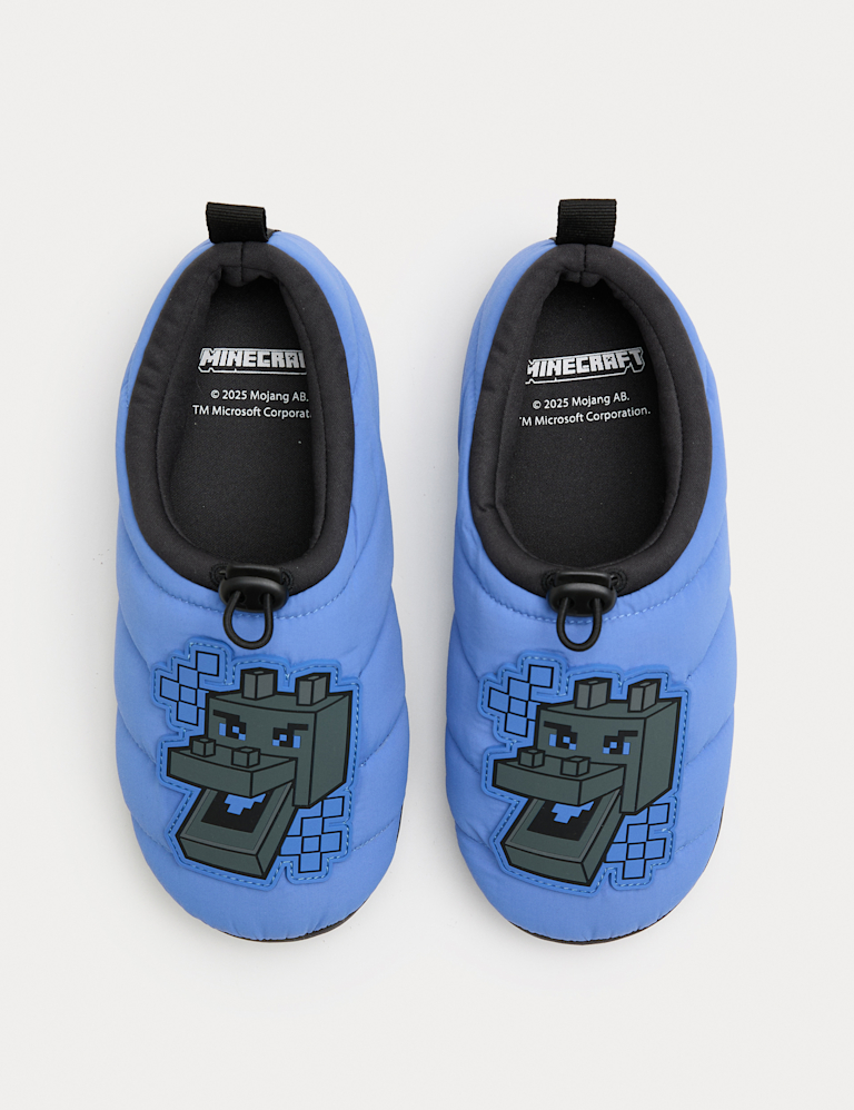 Kids’ Minecraft™ Padded Slippers (1 Large – 7 Large)
