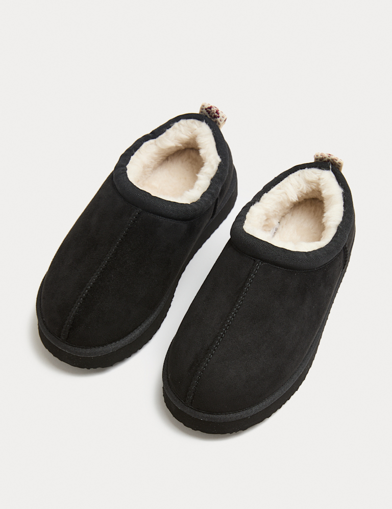 Kids’ Faux Fur Lined Slippers (9 Small – 7 Large)