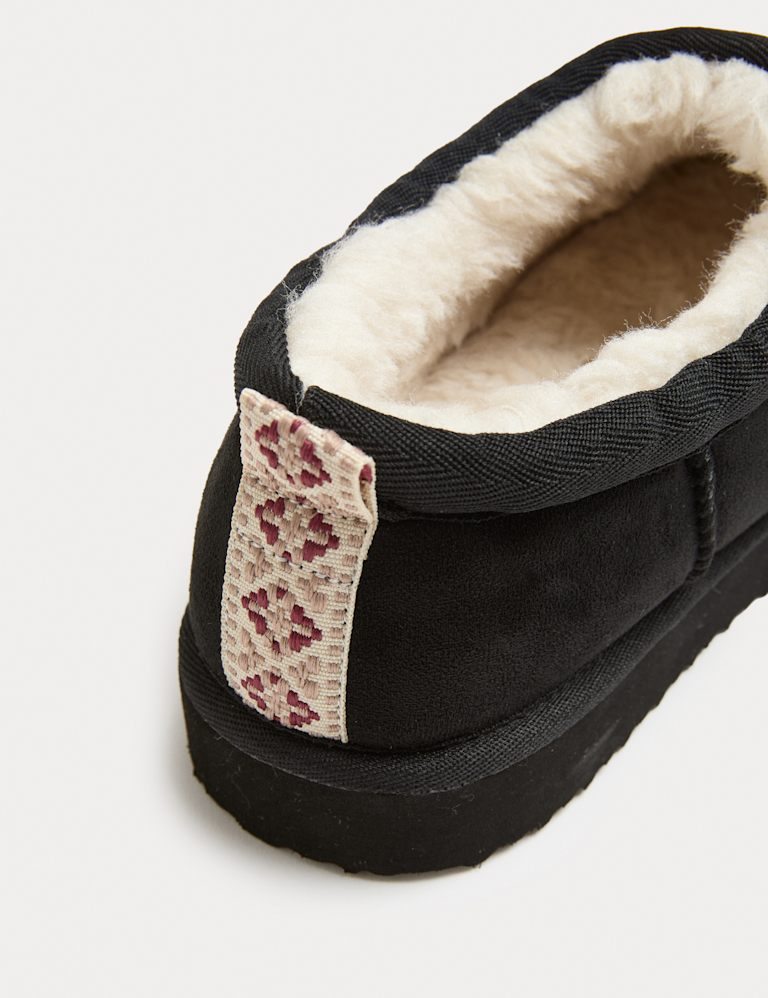 Kids’ Faux Fur Lined Slippers (9 Small – 7 Large)