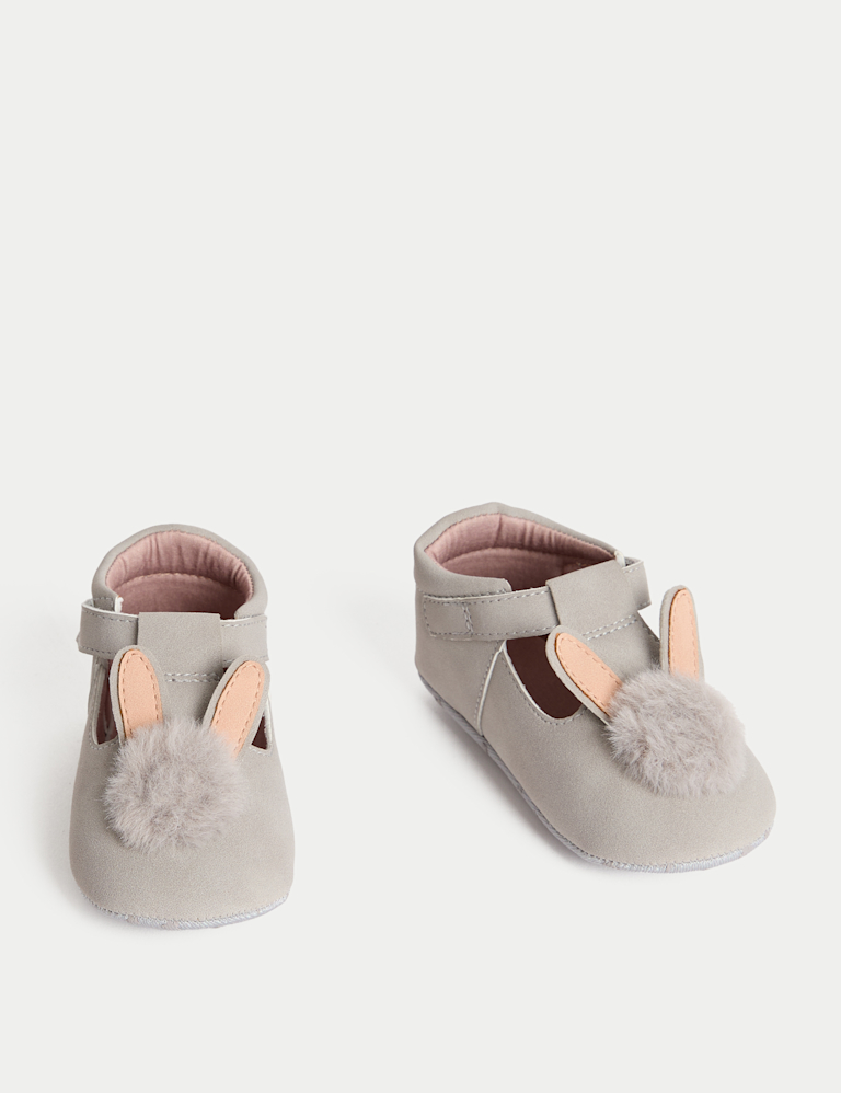 Baby Novelty Bunny Pram Shoe (0-18 Mths)