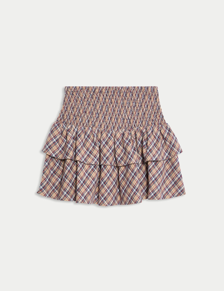 Pure Cotton Check Rara Skirt (6-16 Yrs)