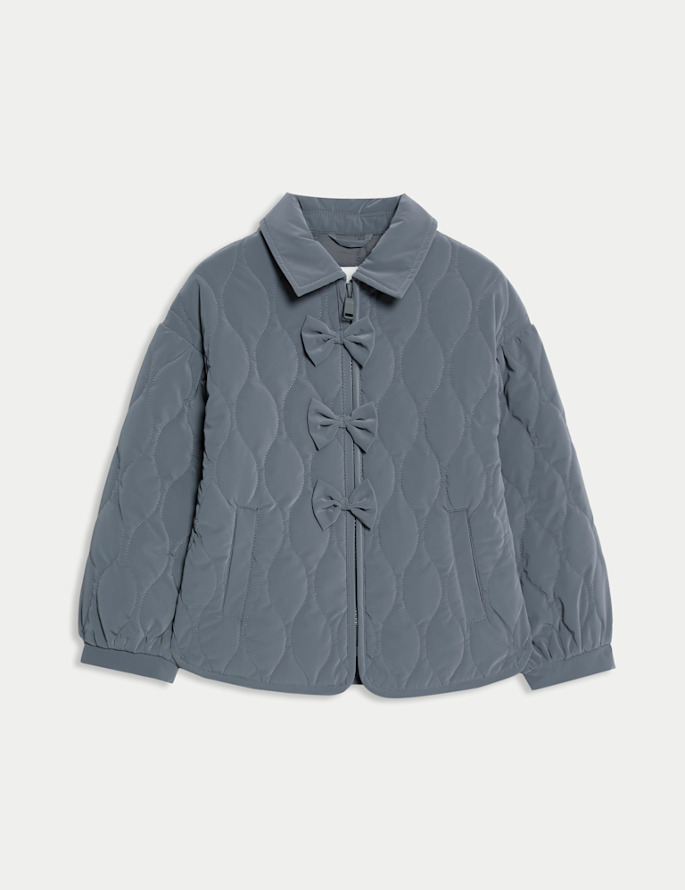 Quilted Bow Jacket (2-8 Yrs)