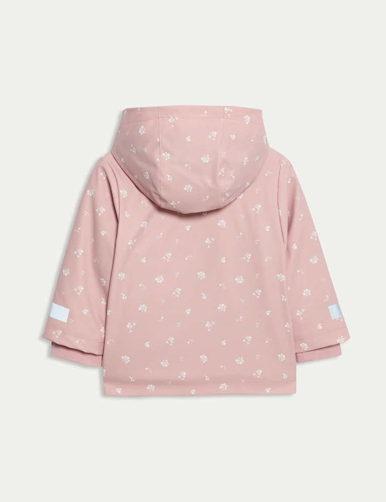 Ditsy Hooded Fisherman Jacket (3 Mths-3 Yrs)