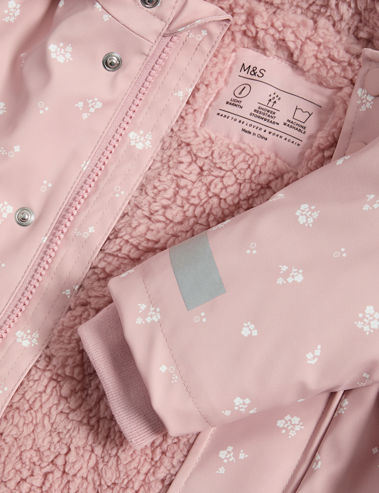 Ditsy Hooded Fisherman Jacket (3 Mths-3 Yrs)