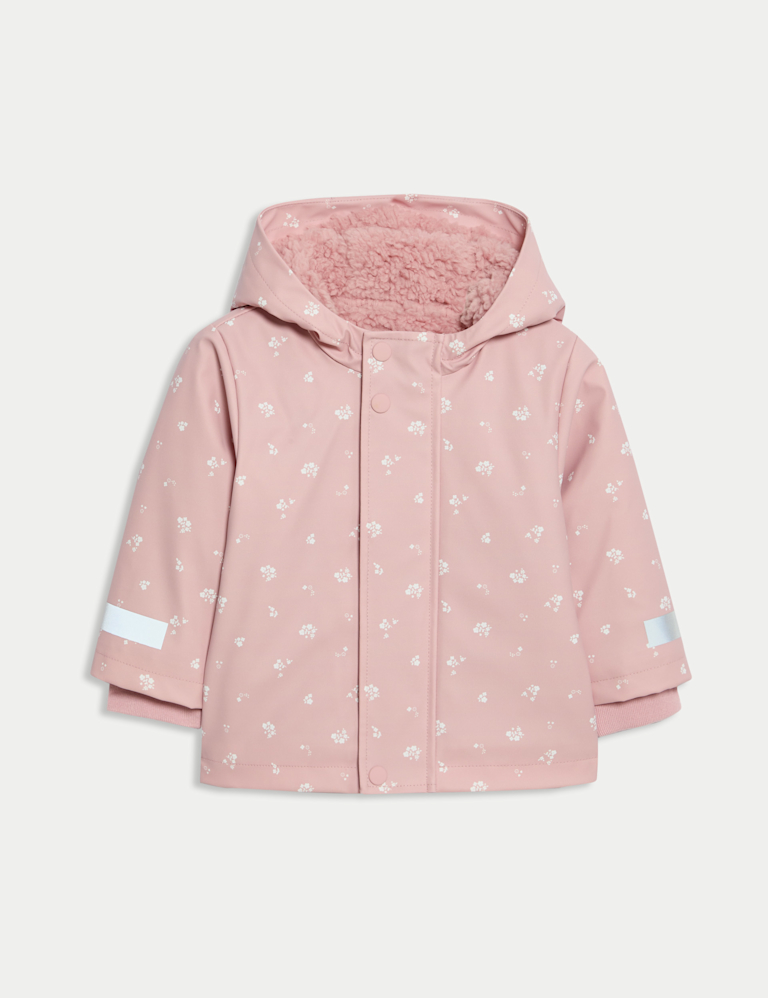 Ditsy Hooded Fisherman Jacket (3 Mths-3 Yrs)