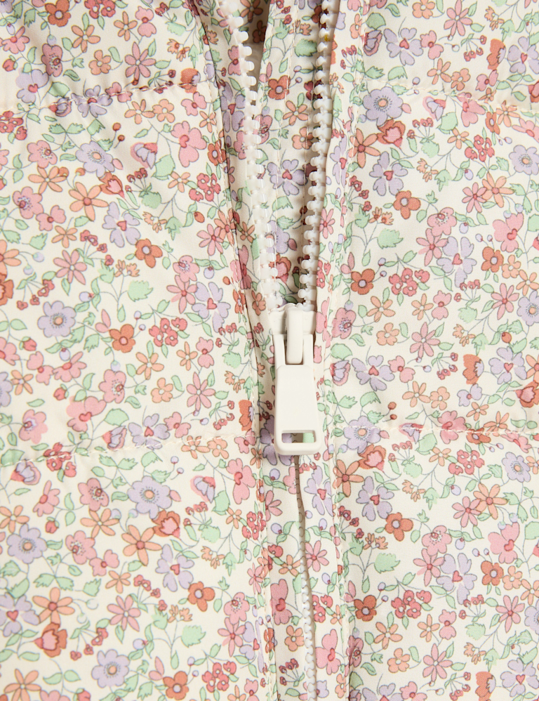 Ditsy Floral Padded Hooded Coat (0-3 Yrs)