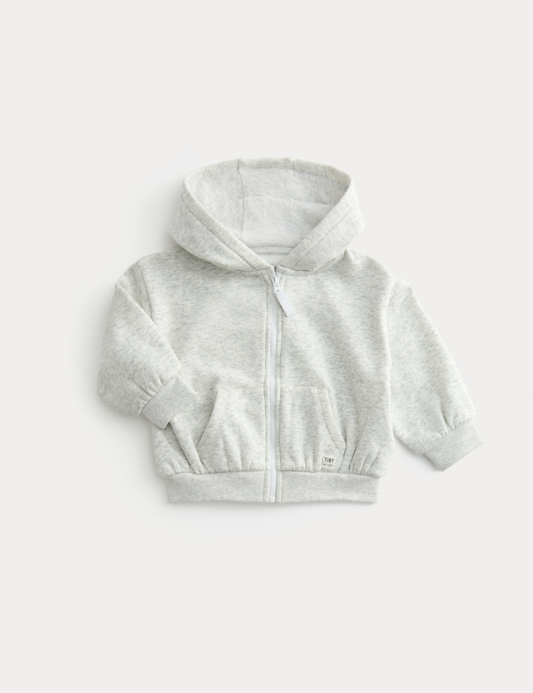 Fleece Lined Zip Up Hoodie (0-3 Yrs)