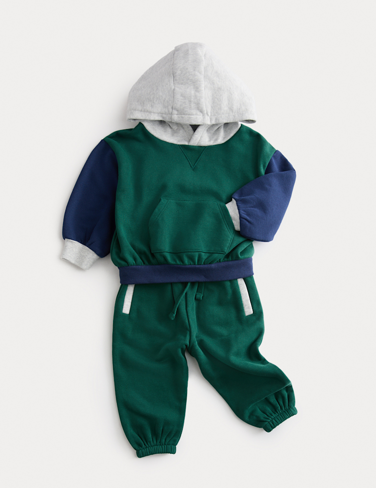 Colourblock Hoodie Outfit (0-6 Yrs)
