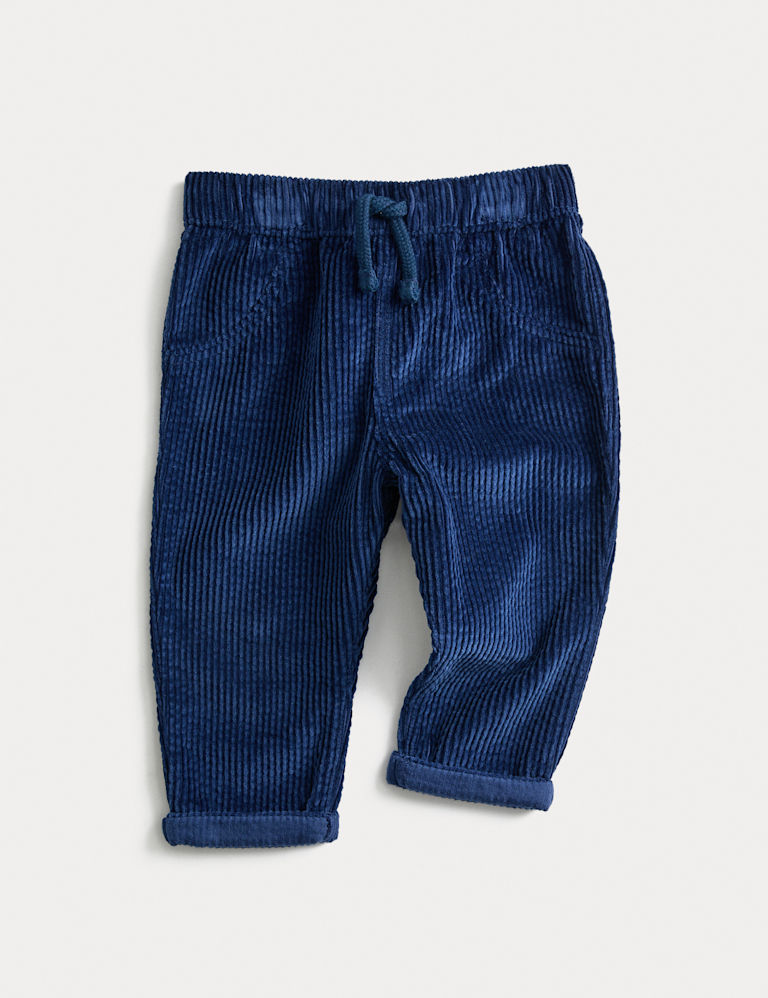 Pure Cotton Cord Trousers (0-3 Yrs)