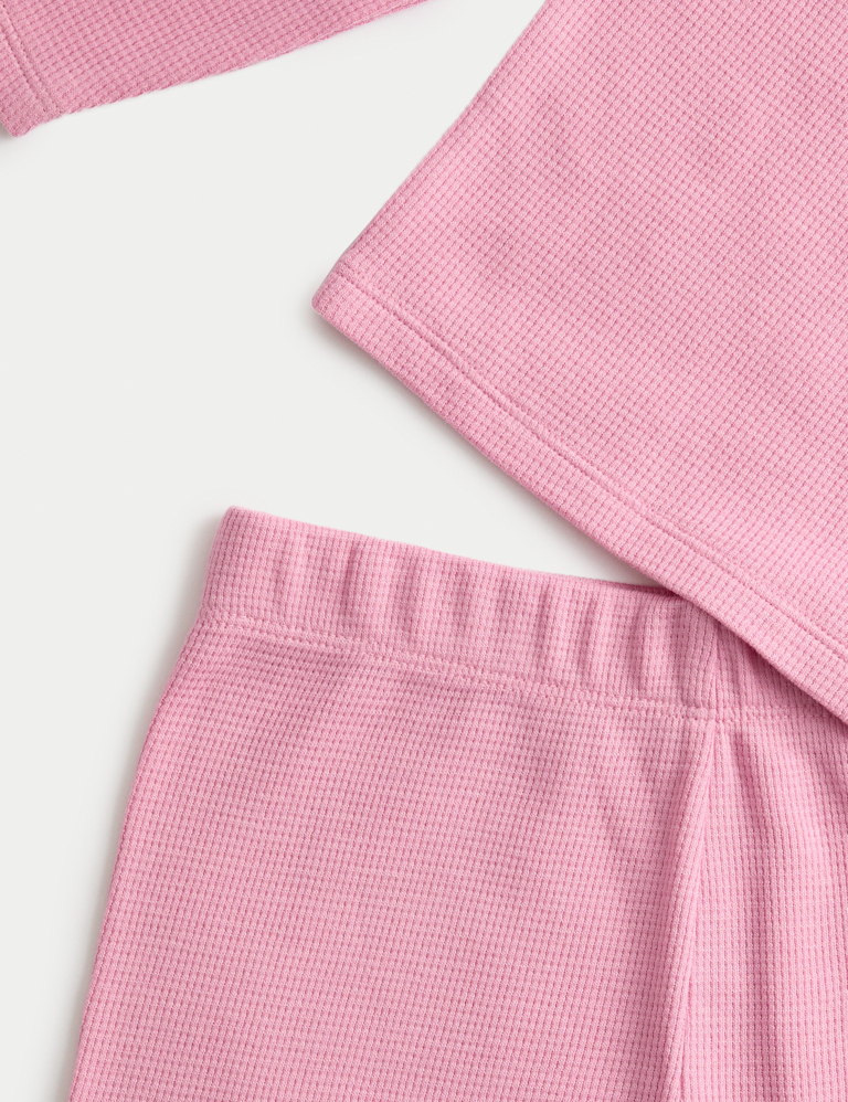 Pure Cotton Waffle Pyjamas (1-16 Yrs)