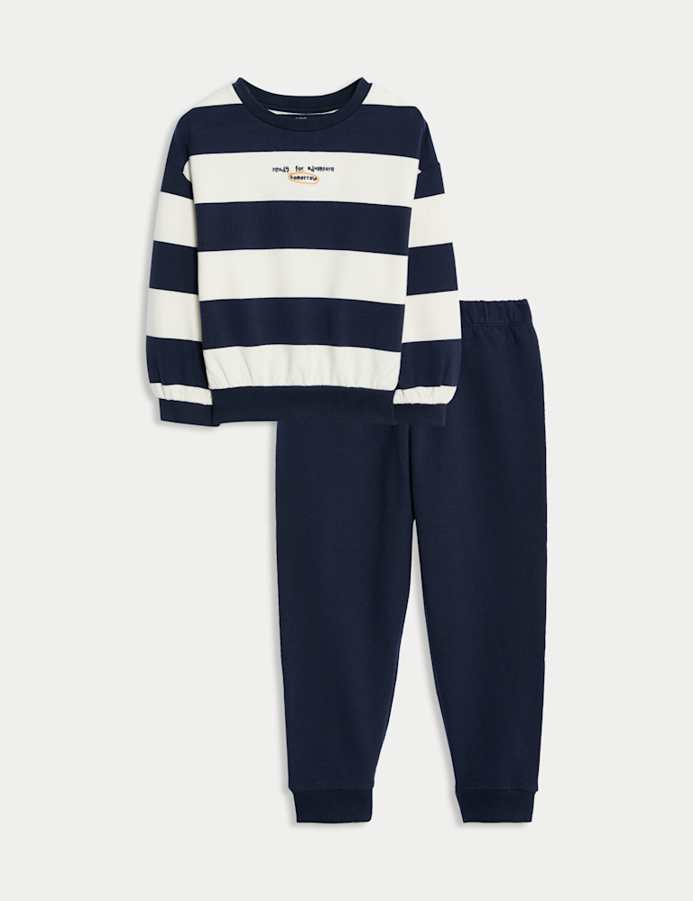 Cotton Rich Striped Pyjamas (1-8 Yrs)