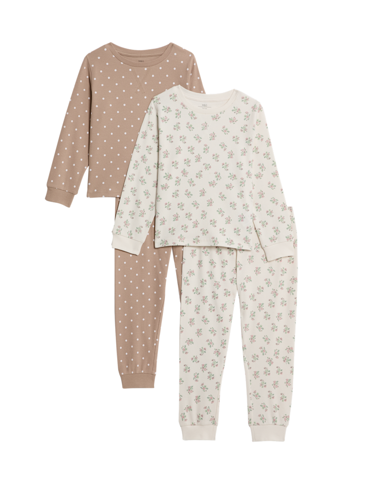 2pk Ditsy Print Pyjama Sets (0-10 Yrs)