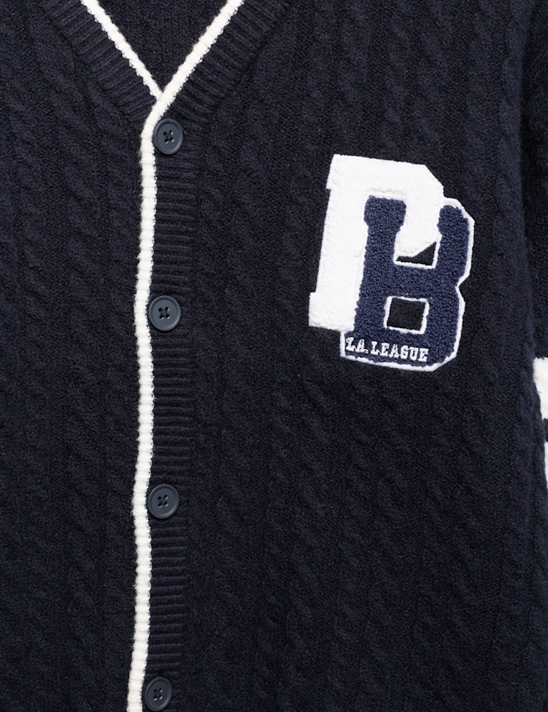 Cotton Blend Knitted Cardigan (6-16 Yrs)