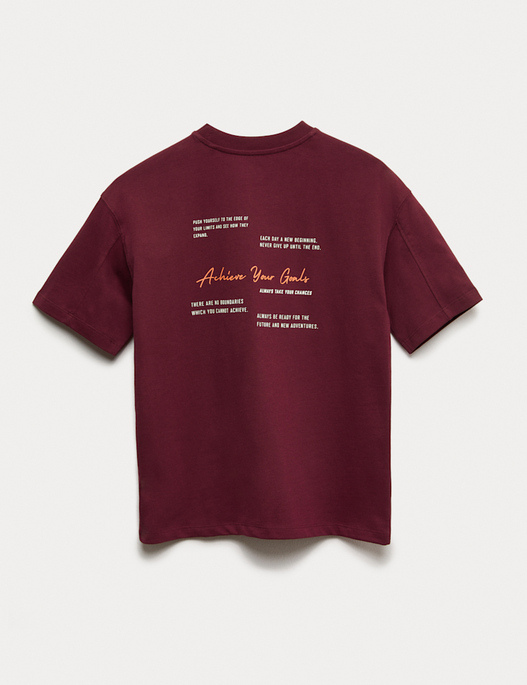 Pure Cotton Achieve Your Goals T-Shirt (6-16 Yrs)