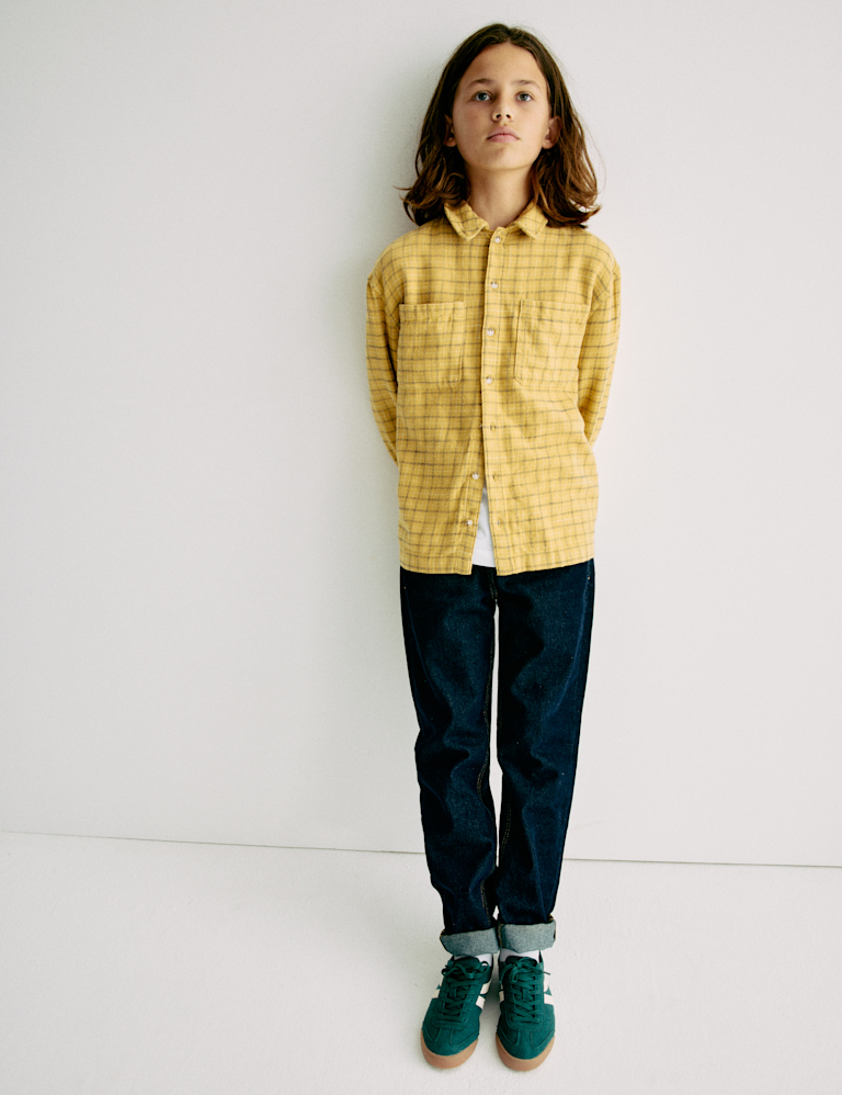 Pure Cotton Checked Shirt (6-16 Yrs)