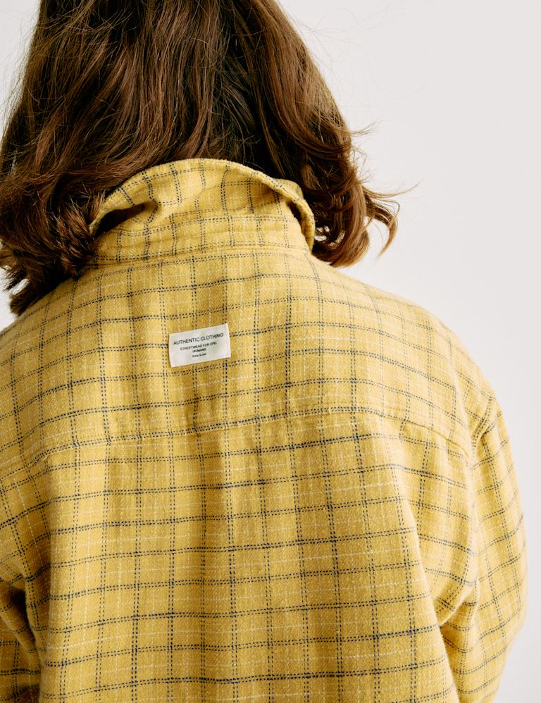 Pure Cotton Checked Shirt (6-16 Yrs)