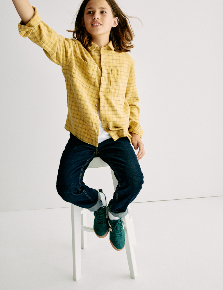 Pure Cotton Checked Shirt (6-16 Yrs)