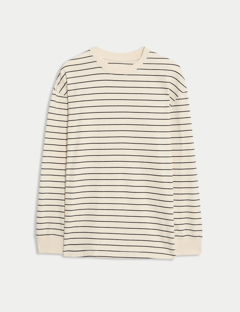 Pure Cotton Striped Top (6-16 Yrs)