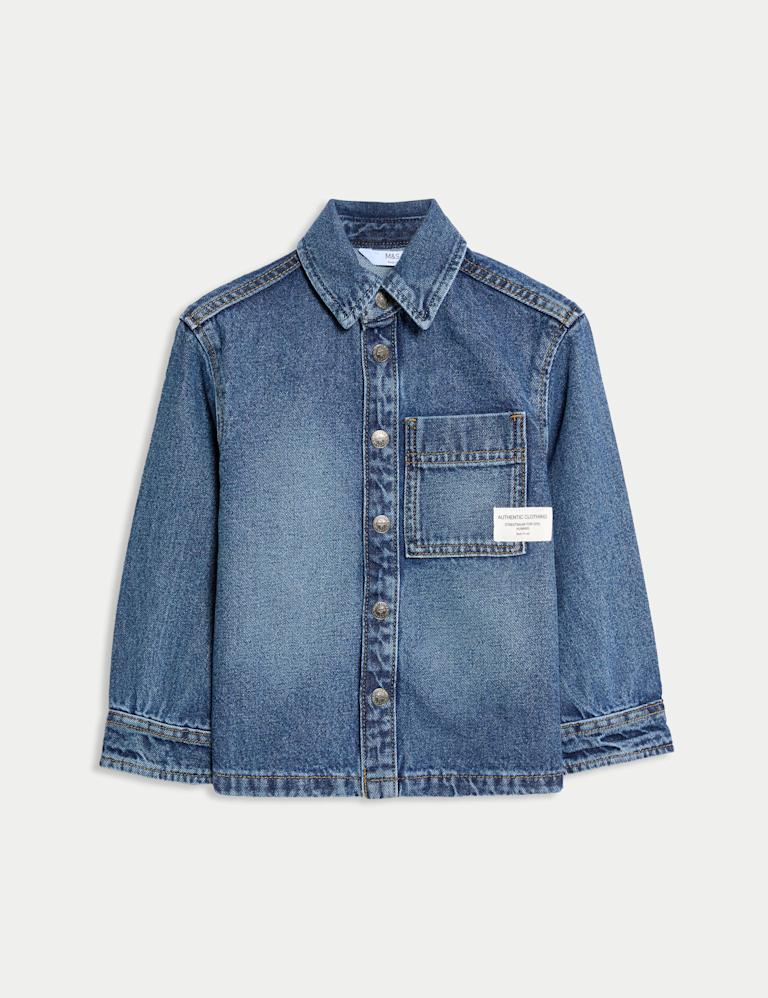 Pure Cotton Twill Denim Shirt (2-8 Yrs)