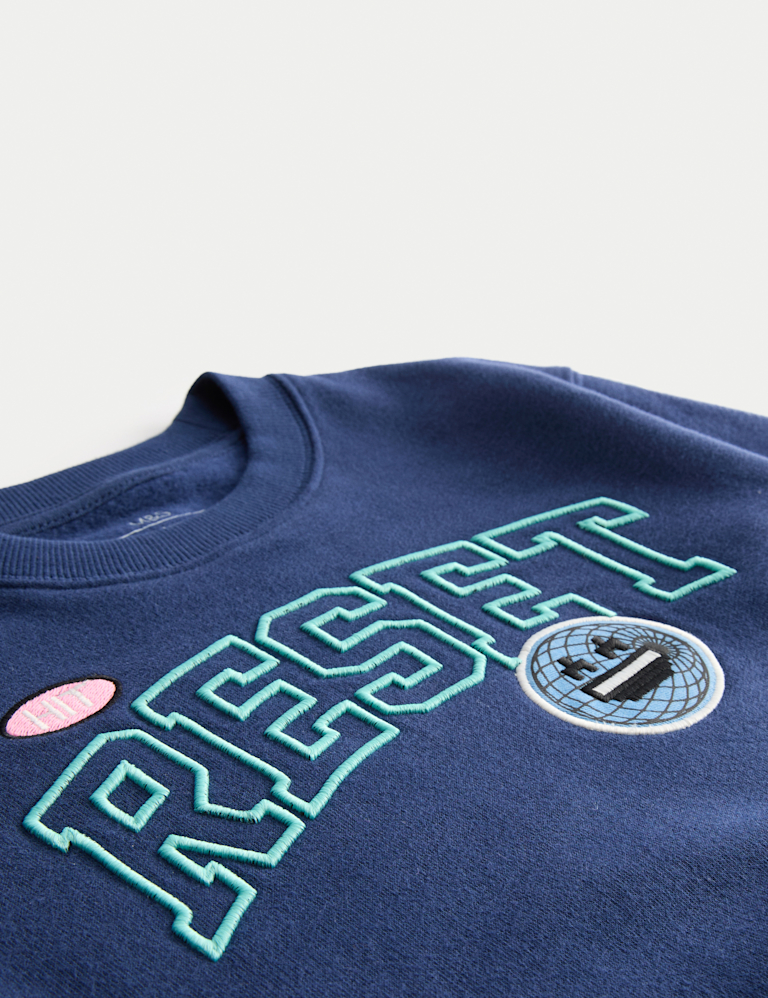 Cotton Rich Graphic Sweatshirt(2-8 Yrs)