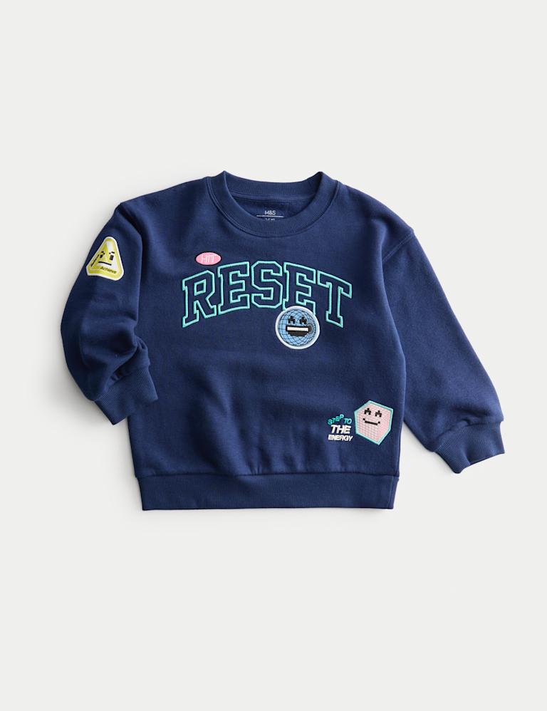 Cotton Rich Graphic Sweatshirt(2-8 Yrs)