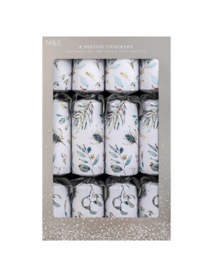 White Foliage Luxury Christmas Crackers