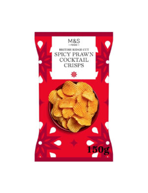 Spicy Prawn Cocktail Flavour Ridge Crisps