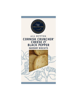 Collection Cornish Cruncher Cheese & Black Pepper Biscuits