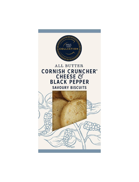 Collection Cornish Cruncher Cheese & Black Pepper Biscuits