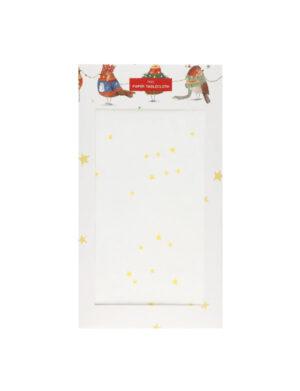 Christmas Robins Paper Tablecloth