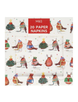 Christmas Robins Paper Napkins