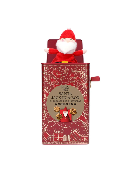 Santa Jack In A Box Biscuit Tin