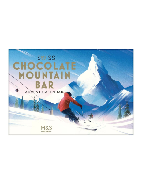 Swiss Chocolate Mountain Bar Advent Calendar